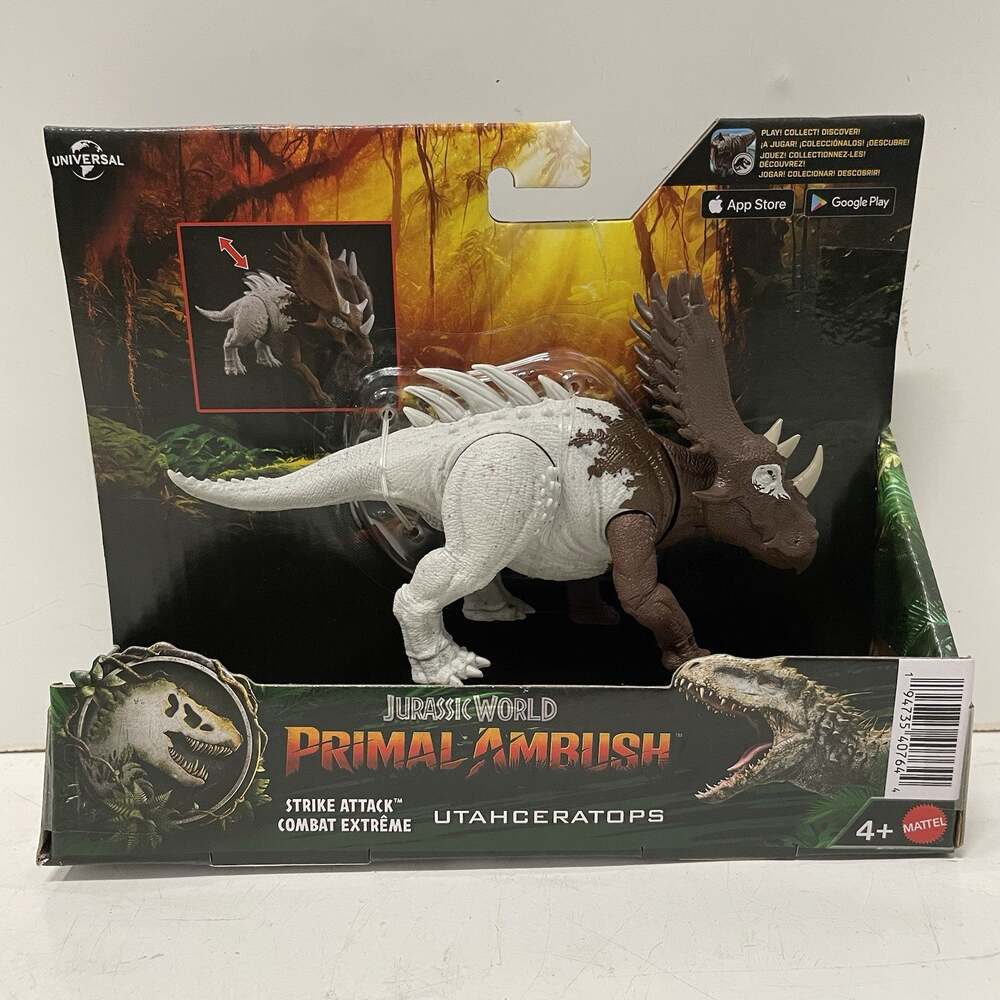 NEW Mattel Jurassic World Primal Ambush Utahceratops STRIKE ATTACK Lost